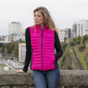 Bodywarmer bi-matière femme