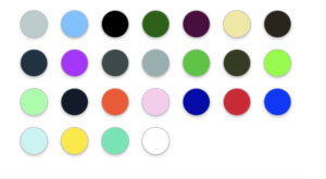 Palette couleur 